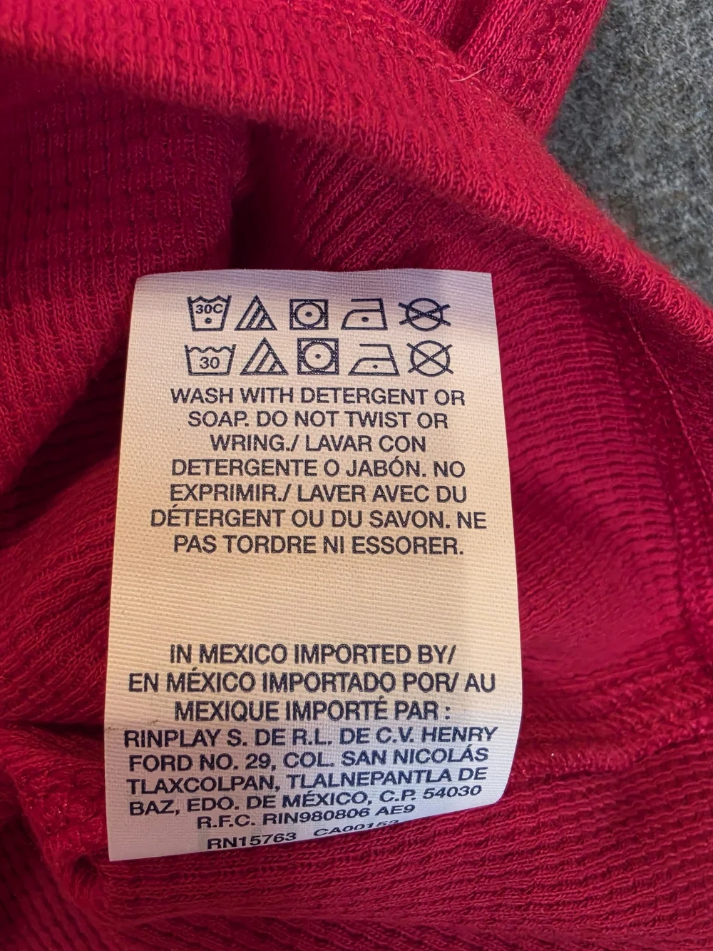 Polo Ralph Lauren Mens Crewneck Sleep Shirt Large Red Long Sleeve Loungewear